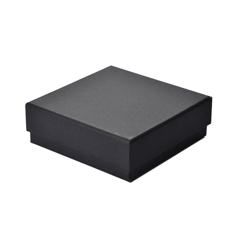 In-Stock Black Kraft Paper Jewelry Gift Box for Bracelets, Necklaces, Pendants, Rings, Earrings