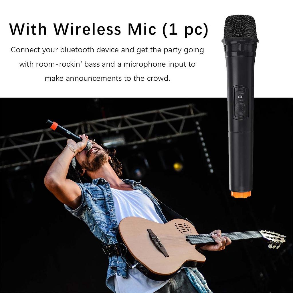 12inches 2000W LED Portable Bluetooth Speaker Box Trolley Speakers Home Theater Karaoke Sound Box with Wireless Microphone