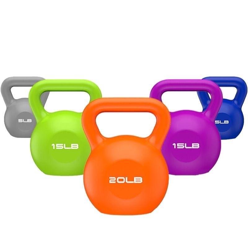 Vielseitige Gusseisen-Kettlebell für Heim-Workouts, in mehreren Farben erhältlich