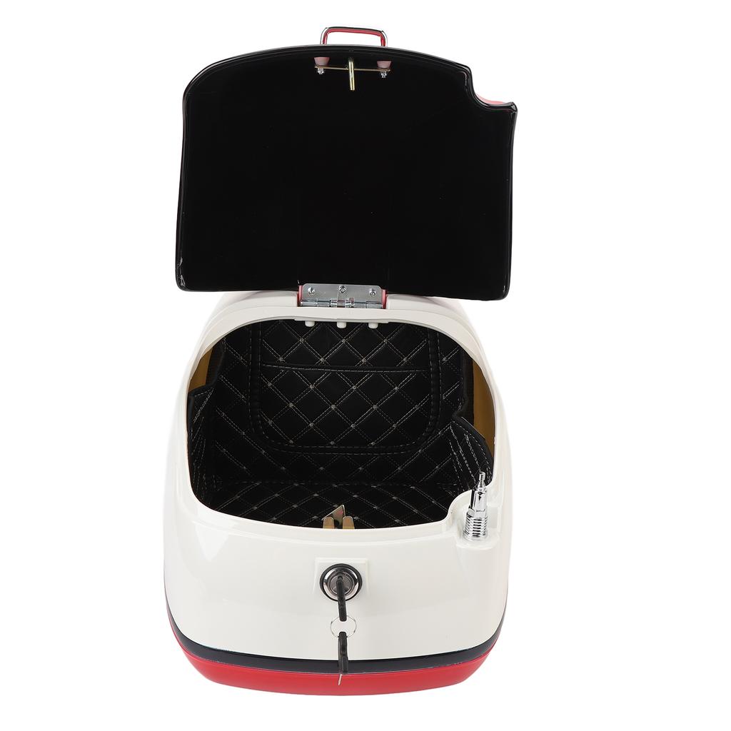 38L Motorcycle Top Case Fashionable Look Water Resistant Ample Space   Top Box for Electric Bike Scooter