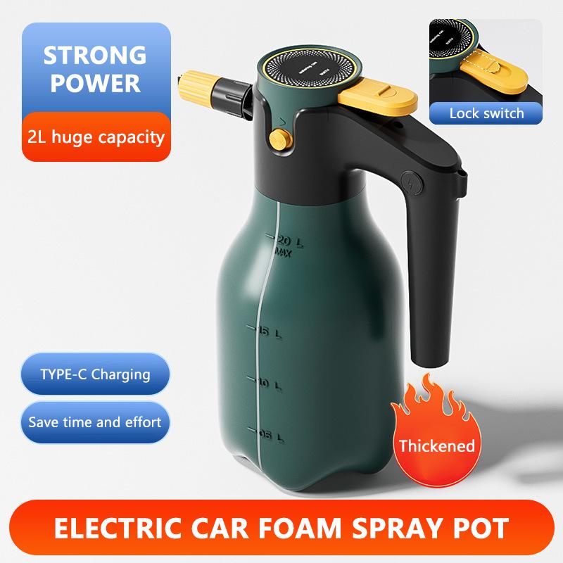 

SEAMETAL 2L Электрический автомобильный распылитель для мытья пены, ручной насос, распылитель пены, автомобильный распылитель давления воздуха, насадка для мойки сада и автомобиля зелёный