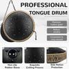 Hluru Music Drum 15 Notes Glucophone Steel Tongue Drum 13 Inch 15 Notes D Tone Ethereal Drum Percussion Musical Instruments