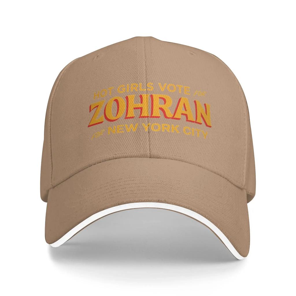 Hot Girl Vote for Zohran for New York City Baseball Cap Unisex Men Custom DIY Summer Casual Outdoor Gym Sun Visor Baseball Caps