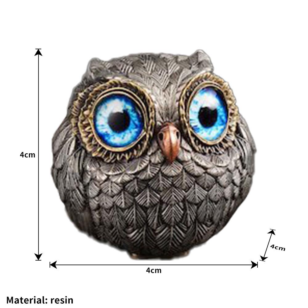 

2025 НОВЫЕ Реалистичные фигурки животных совы Счастливая мини-сова-хранитель Рождественские украшения Энергетический счастливый декор Детские подарки