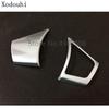 Car ABS Matte Steering Wheel Interior Kit Trim Frame Panel Hood 2pcs For Toyota Vios/Yaris Sedan 2014 2015 2016 2017 2018