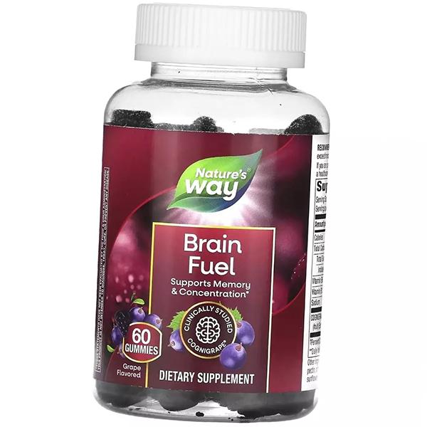 Поддержка памяти и концентрации, Brain Fuel, Nature's Way  60таб Виноград (71344104)