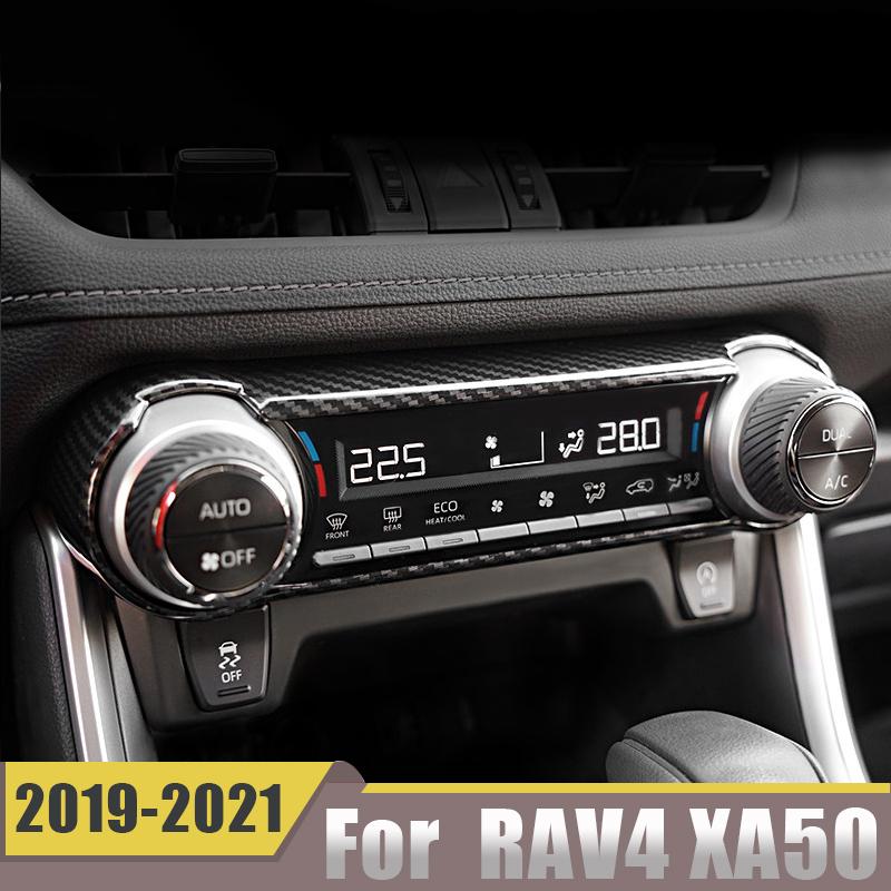 For Toyota RAV4    2022 RAV 4 XA50 Car Air Conditioning Knob Climate Control Switch Speed Button Cover Accessories