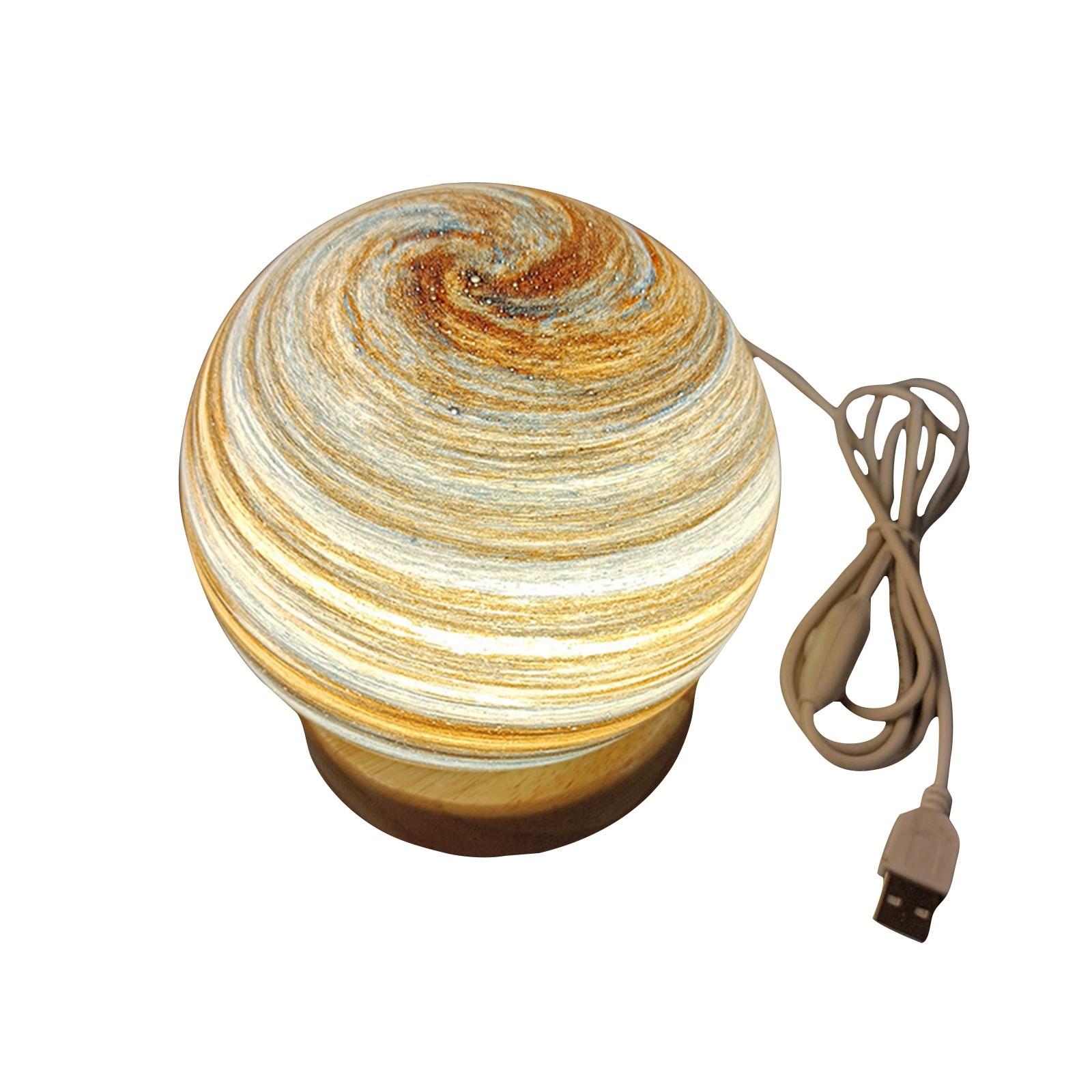 

Glass Moon Lamp, Night Lamp With Wooden Stand Lamp Decoration Star Lamp USB Power Supply Sky Lamp Home Decor Birthday Gift For Friends Lover One Size