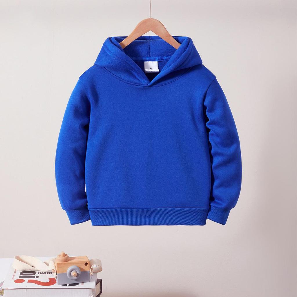 Customizable Children's Hooded Sweatshirt - Autumn/Winter Loose-Fit Boys & Girls Hoodie