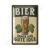 Beer poster on the wall, metal plaque 20x30cm