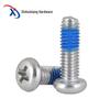 304 Stainless Steel Cross Pan Head Anti-Loosening Blue Glue Screw