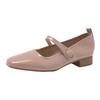 2025 Spring Patent Leather Women Mary Jane Shoes Fashion Soft Sole Shoes Elegant Wedding Party Shoes