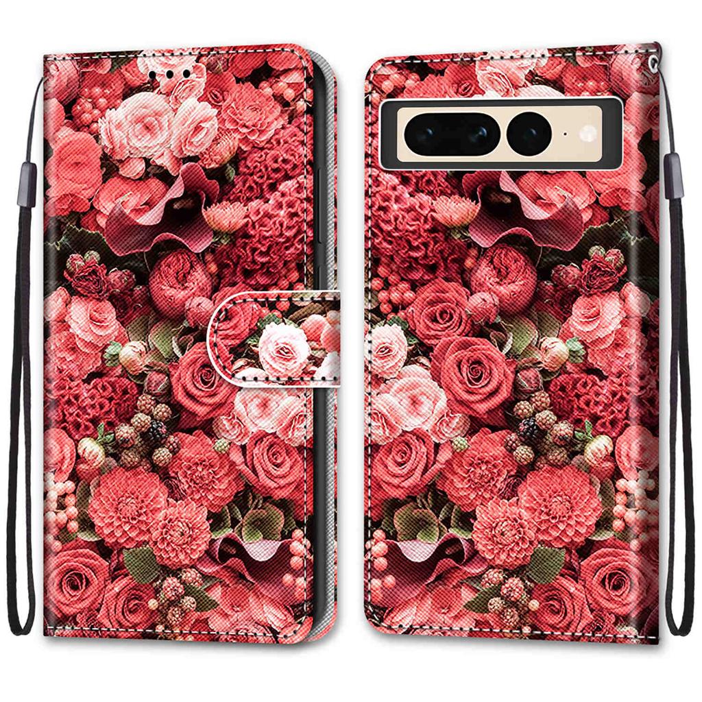 Luxury Painted Leather Case Wallet Book Style Protective Cover for Google Pixel 9A/Pixel 8A/Pixel 8 Pro/Pixel 7A/Pixel 6A/Pixel 6 Pro/Pixel 7 Pro 5G