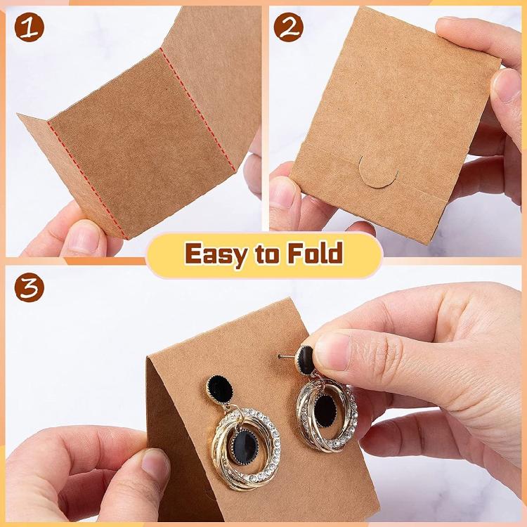 100Pcs Earring Card Holders 200x Earplug for Selling DIY Earring Jewelry Display