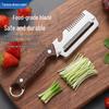 3-in-1 Stainless Steel Peeler, Shredder, Scallion Cutter, Grater & Bottle Opener for Home Kitchen.