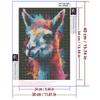 5d DIY Diamond Painting Cross Stitch Cute Animal Watercolor Alpaca Diamond Embroidery Mosaic Full Round Drill Home Decor Arts