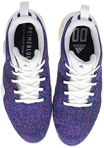 Adidas Golf Men's Code Chaos 21 Golf Shoes, White/Legend Marine/Scarlet, Size 25.0 Cm