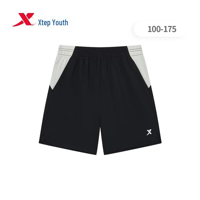 Xtep Boys' Summer Training Lightweight Running Shorts with Side Slits