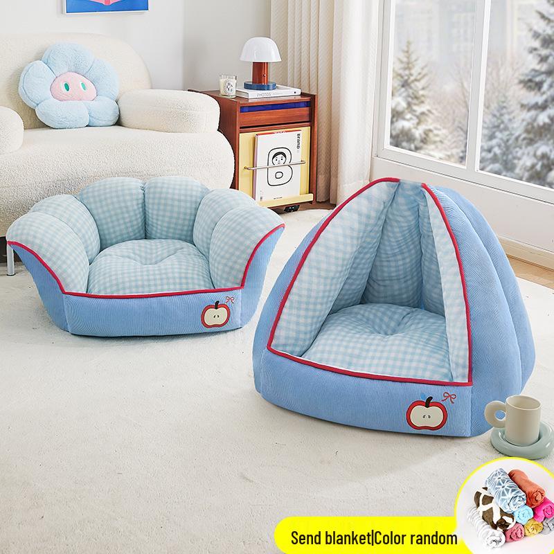 All-Season Semi-Enclosed Pet Nest for Small Dogs and Cats