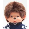 Kimono Original Kyugetsu Officiel Monchhichi Garçon Motif à Carreaux Bleu IPM-14-Z