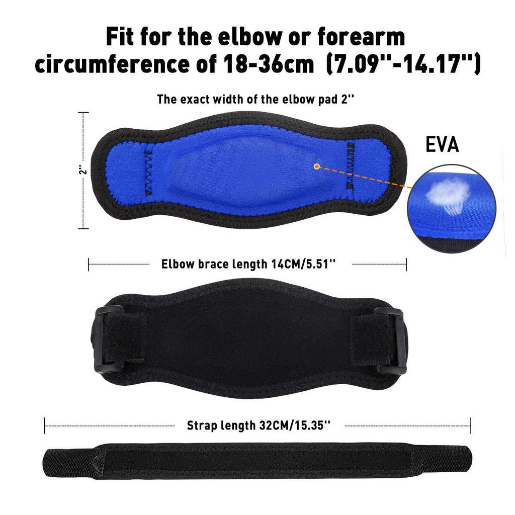 1/2 Piece Izable Fit Elbow Brace with Basketball Tennis Golf Knee Brace