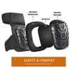 2 Piece Professional Knee Pads for Work Heavy Duty Foam Padding Gel Construction Knee Pads with Strong Double Straps
