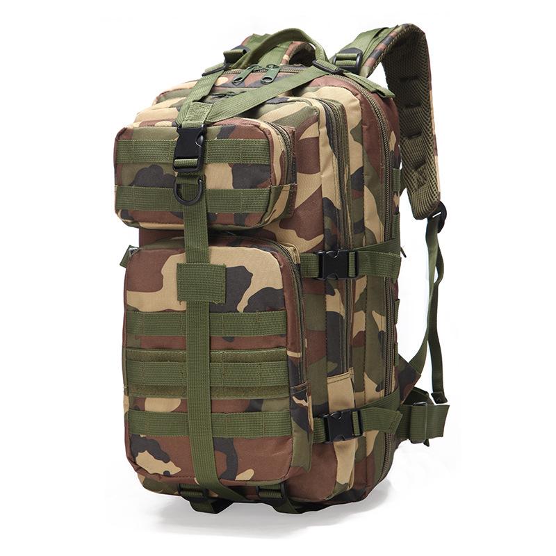 Spot 3P Assault Tactical Backpack: Waterproof Camouflage for Outdoor, Military, and Mountaineering - 35L Medium Size.