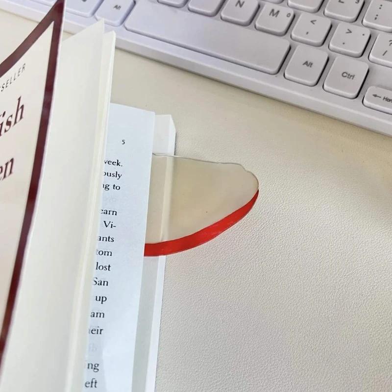 Creative Apple Slice Bookmark with Simulation Funny Design Sense for INS Fixed Book Photography Cartoon Cute Note Bookmark