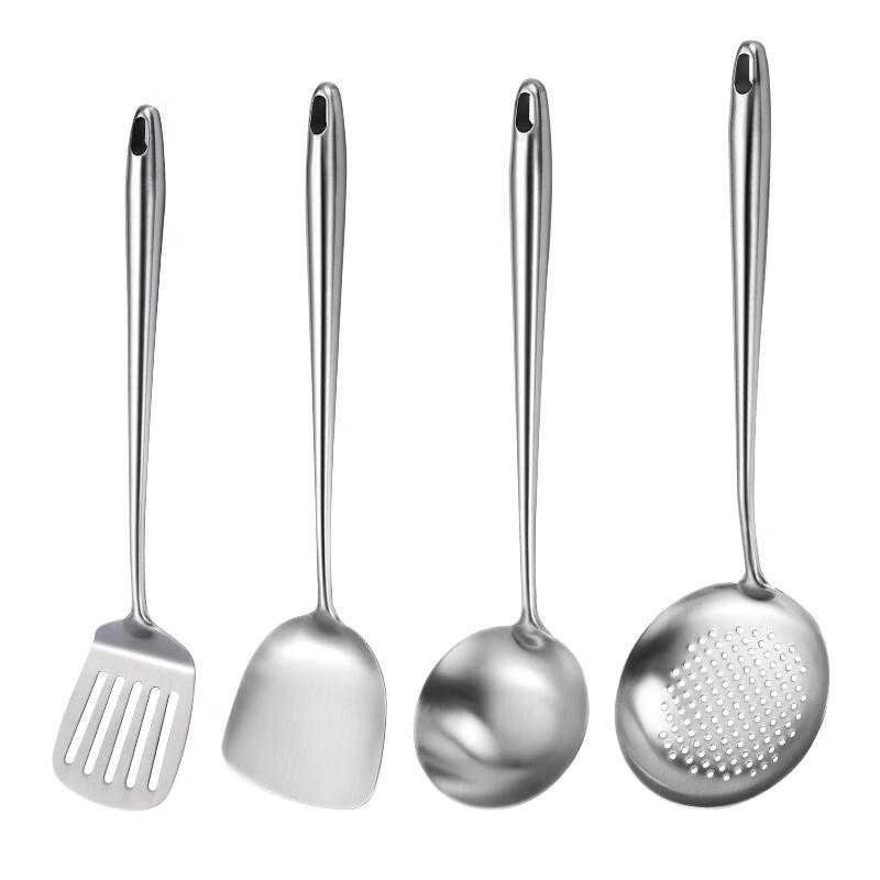 Wutuo 316 Stainless Steel Long-Handle Frying Spatula