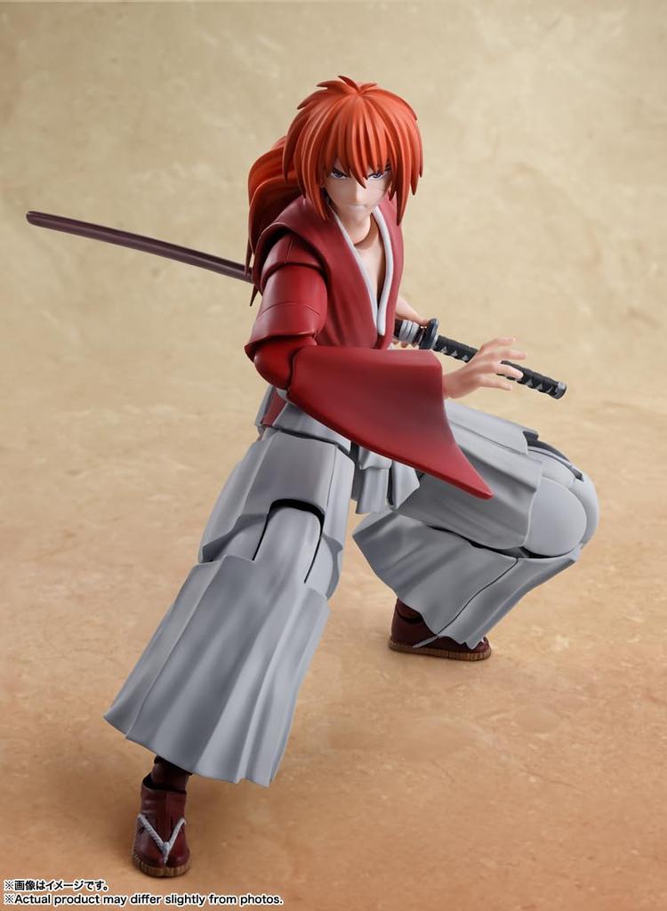 Rurouni Kenshin Swordsman Romantic Himura Kenshin 135mm painted movable figure S.H.Figuarts -Meiji Story- approx. PVC&ABS