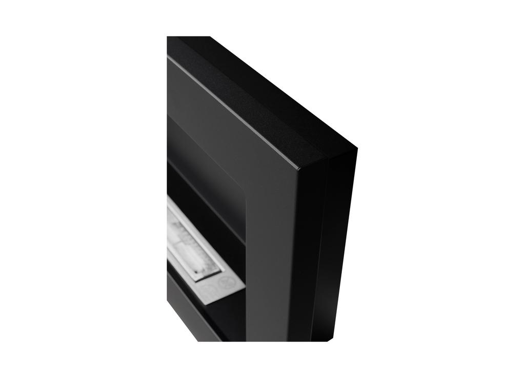 Biocaminho de Parede 90X40X12 Cm Preto Estrutural Fosco