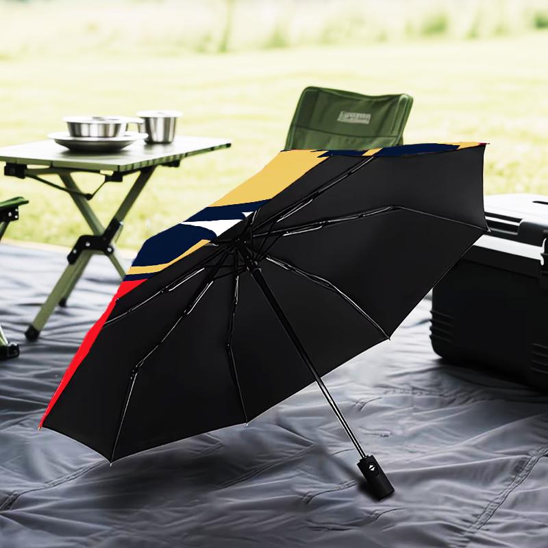 Panthers Team Spirit Umbrella Folding umbrella, automatic umbrella 8-Frame for Travel, camping Use Gift for Halloween Christmas