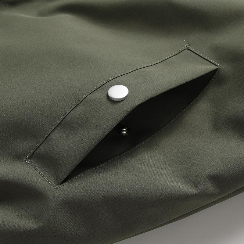Autumn and Winter New Thickened Cotton-padded Air Force Pilot Jacket Men's Locomotive Solid Color Men's Coat