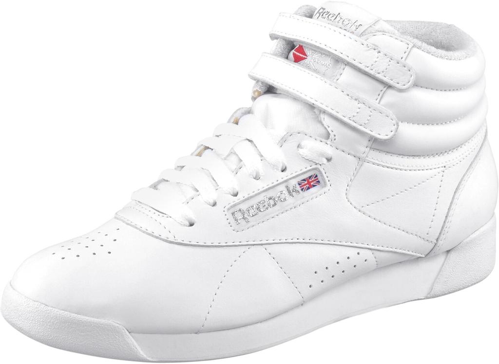 Reebok Freestyle Hi White/silver Sneakers