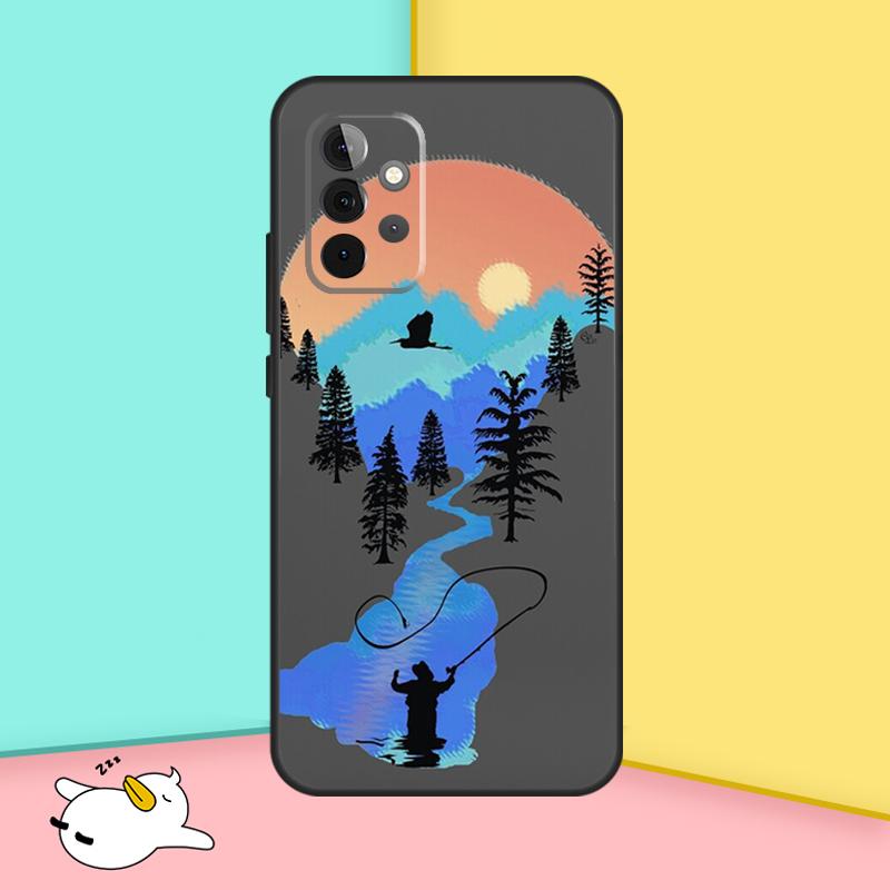 Fishing Fisherman Case For Samsung Galaxy A53 A33 A23 A13 A52 A32 A22 A12 A52S A50 A51 A71 A14 A34 A54 Cover