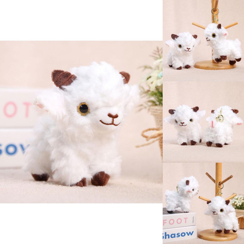 Miniature Sheep Plush Doll With Pp Cotton Filling For Bag Charm And Collectible Gift Items