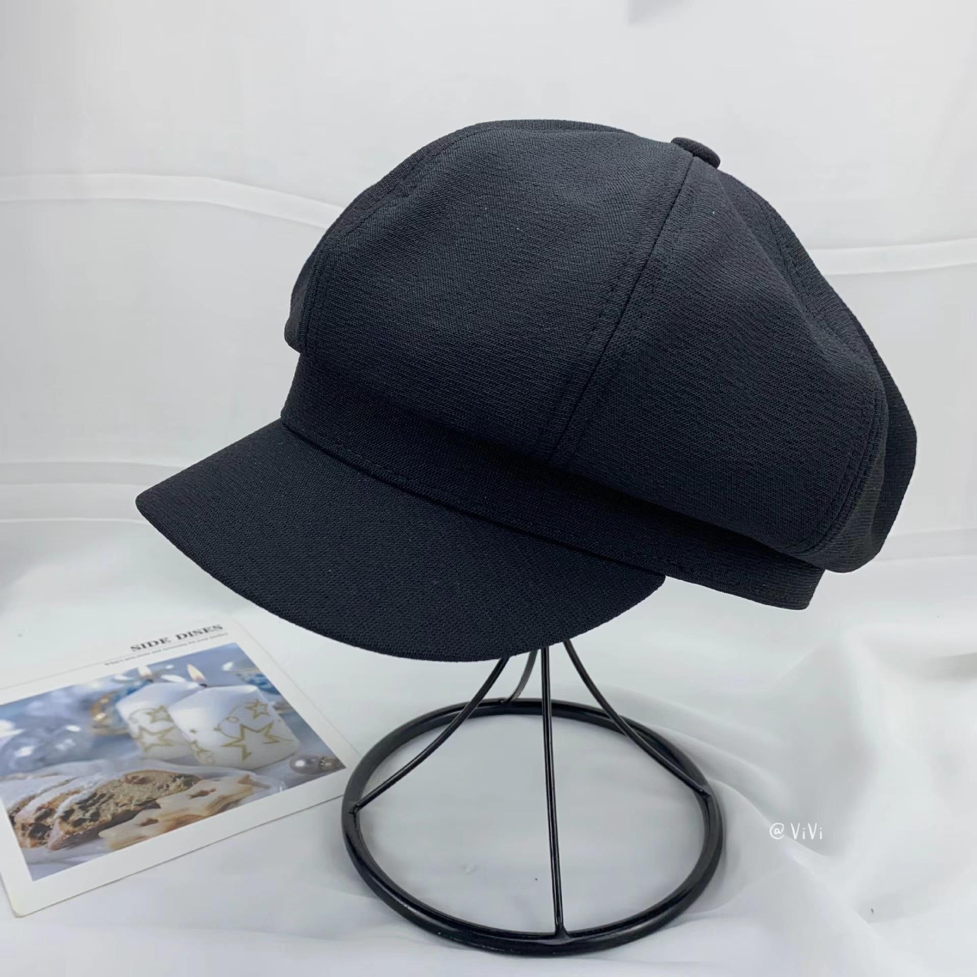 

Корейская версия универсальной шляпы-восьмиуголки, делающей лицо маленьким, литературная ретро-кепка газетчика, шляпа японского художника (55-59cm) adjustable