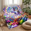 Rainbow Unicorn Fantasy Theme blanket Lightweight Warm Flannel Blanket Decorative Throw Blanket for Home Decoration
