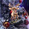 10pcs/1pc Adorable Reindeer Ornament, Multi-Occasion Holiday Decor for Christmas & Car, Party Accessory for Halloween, Christmas