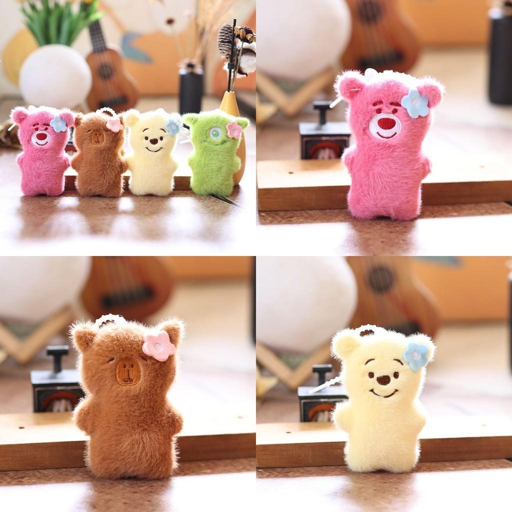 Plush Capybara Keychain With Soft Short Pile For Kids And Teens