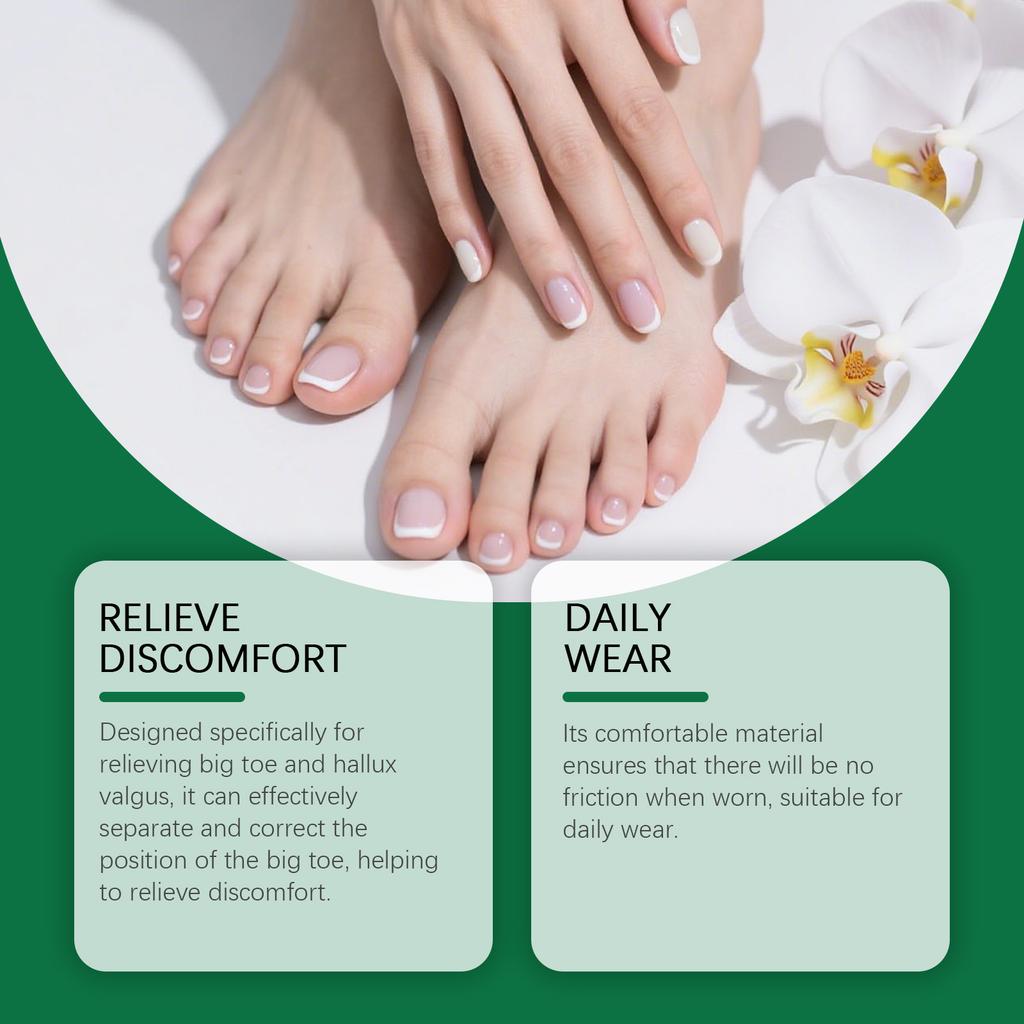 Toe Corrector, Hallux Valgus Separator, Separate And Overlap Hallux Valgus Corrector.