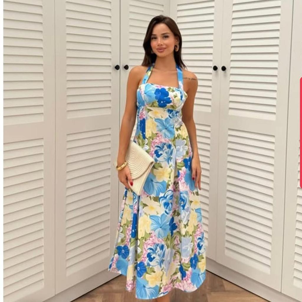 European and American Autumn New Products Sweet and Spicy Style Holiday Slim Digital Printing Suspender Lace Pendulum High-end Dress