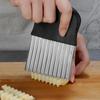 Potato Cutter Wavy Vegetable Slicer Potato Chip Slicer Chopper French Fries Cutter Vegetable Crinkle Cutter Knife Kitchen Tools