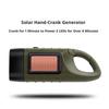 Led Flashlight Hand Crank Solar Powered Rechargeable Survival Gear Self Powered Charging Torch Dynamo For Fishing Boating Hiking