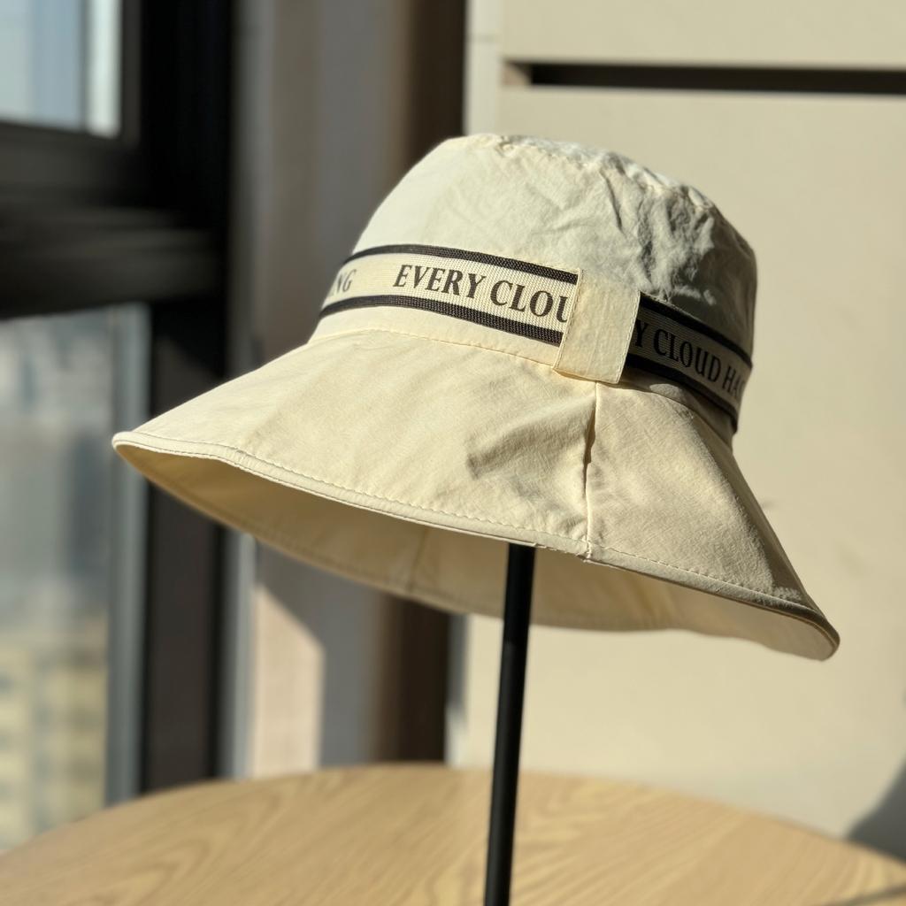 New women's spring sun protection hat, UV-resistant fisherman's hat, face-slimming sun hat, trendy bucket hat