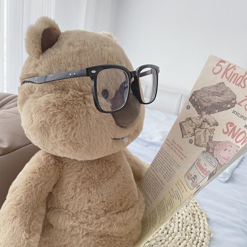 Short-tailed Dwarf Kangaroo Plush Toy, Australian Doll Smiling Angel Doll Wombat