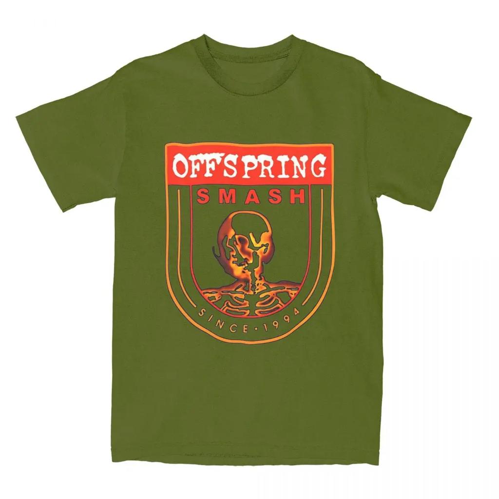 Erkek The Offspring Mizah Tişörtleri %100 Pamuk Üst Tişörtler Yaz Estetiği Kısa Kollu Tişört O-Yaka Hipster Tişört Yeni Gelen
