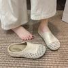 French bag head half slippers women's summer 2025 new versatile lazy one pedal casual skirt Roman shoes