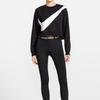 Nike Sportswear Swoosh Fleece Crew Sweatshirt Women Tops Black BV3934-011