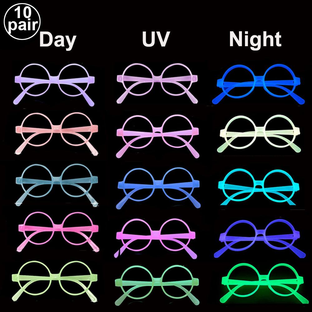 6 12 24 30 ks Neonové párty potřeby Neonové formální klobouky Svítí ve UV světle Párty fluorescenční klobouk UV světlo Párty dekorace Dospělí 5